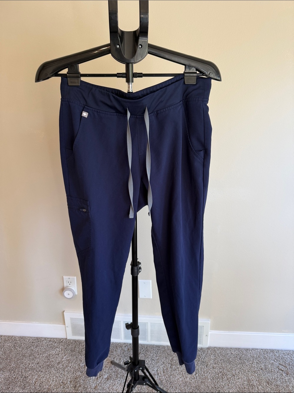 Figs Navy Drawstring Jogger scrub pants